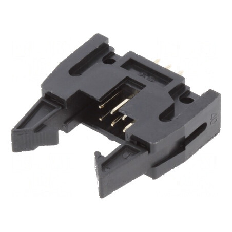 Conector IDC soclu tată 6 PIN drept polarizat cu ejector | Electronic-mag.ro | Componente Electronice