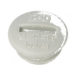 Capac de protecție M12 1,5 polistiren gri deschis 6mm | Electronic-mag.ro | Componente Electronice