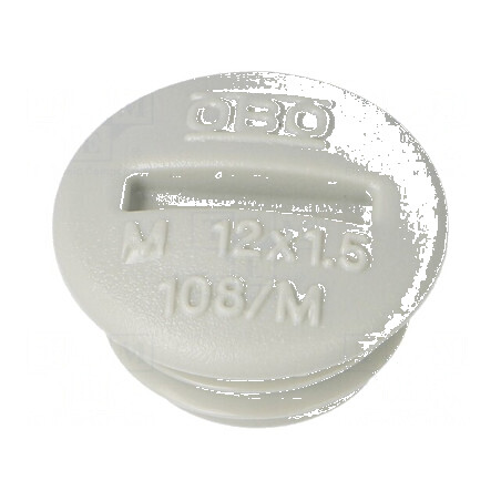 Capac de protecție M12 1,5 polistiren gri deschis 6mm | Electronic-mag.ro | Componente Electronice