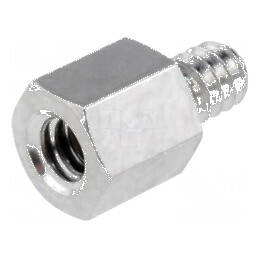 Piuliță distanțieră filetată 5mm UNC4-40 alamă | Electronic-mag.ro | Componente Electronice