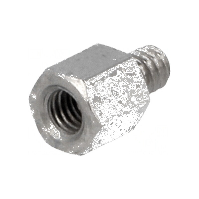 Piuliță distanțieră filetată M3 5mm alamă nichel | Electronic-mag.ro | Componente Electronice