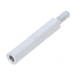 Piuliță distanțieră filetată 20mm M2.5 hexagonală | Electronic-mag.ro | Componente Electronice