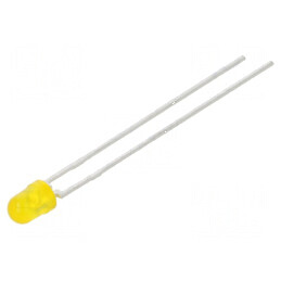 LED 3mm galben convex 30° 112-280mcd 2-2,6V | Electronic-mag.ro | Componente Electronice