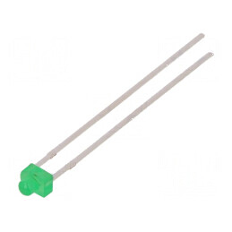 LED verde 1,8mm 4÷12mcd 40° convex | Electronic-mag.ro | Componente Electronice
