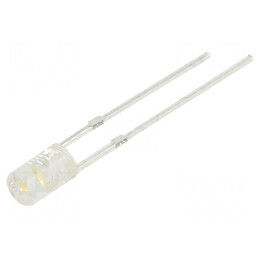 LED 3mm Alb Cald 450÷600mcd 100° Plat | Electronic-mag.ro | Componente Electronice