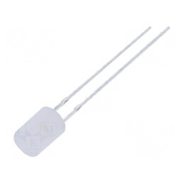 LED 5mm Alb Cald 750-1120mcd 140° Plat 108mW | Electronic-mag.ro | Componente Electronice