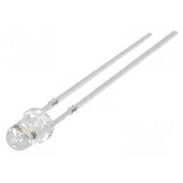 LED 3mm Ambră 7000-8000mcd 30° Convex | Electronic-mag.ro | Componente Electronice