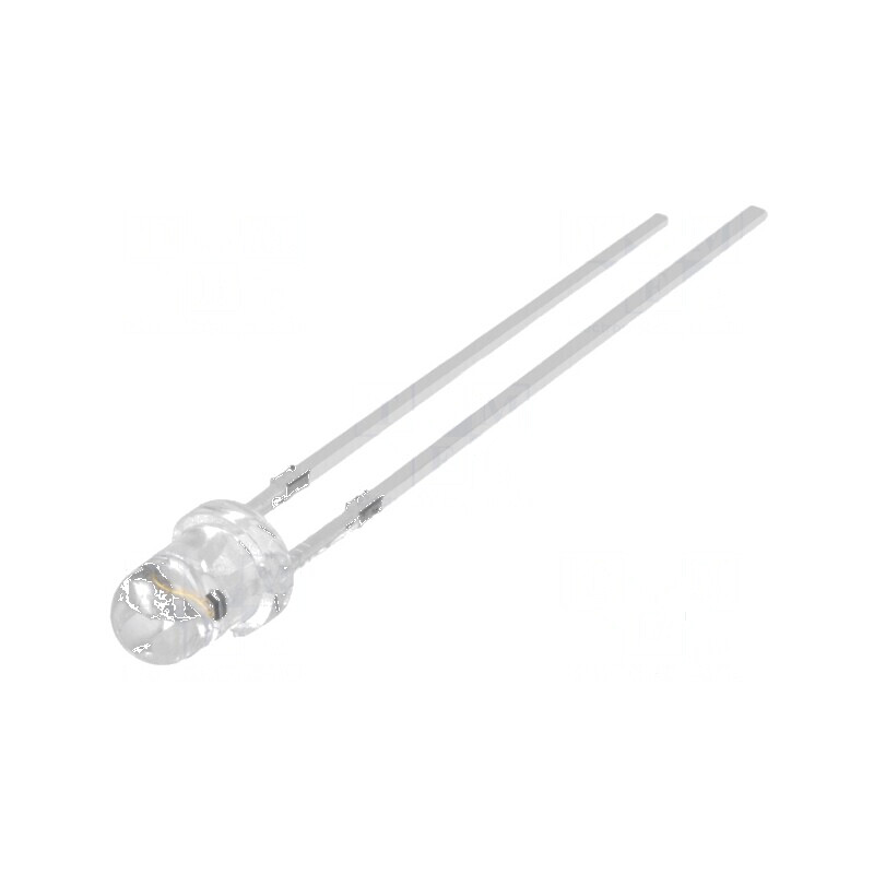 LED 3mm Ambră 7000-8000mcd 30° Convex | Electronic-mag.ro | Componente Electronice