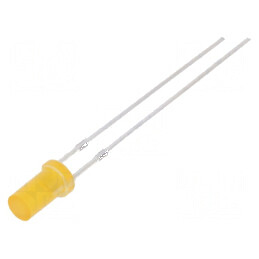 LED 3mm Portocalie 330-500mcd 140° Plat | Electronic-mag.ro | Componente Electronice