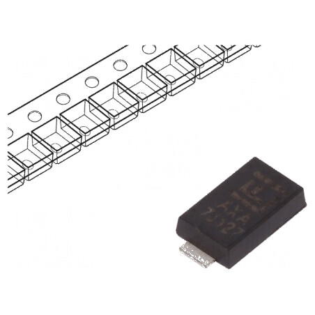 Diodă TVS 600W 11,7V 35,3A Unidirecțională DO221AC | Electronic-mag.ro | Componente Electronice