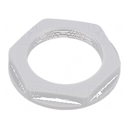 Piuliță M32 poliamidă 41mm gri deschis metrică 1,5 | Electronic-mag.ro | Componente Electronice