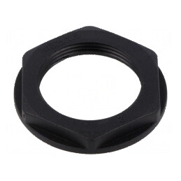 Piuliță M32 poliamidă 41mm neagră metrică 1.5 | Electronic-mag.ro | Componente Electronice
