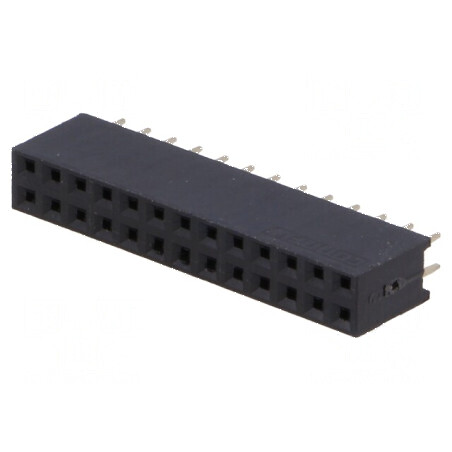 Conector şiruri pini soclu mamă 26 PIN 2,54mm THT 2x13 | Electronic-mag.ro | Componente Electronice