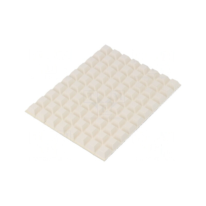 Picioruş autoadeziv alb poliuretan H: 5,8mm Dim: 12,7x12,7mm | Electronic-mag.ro | Componente Electronice Picioruş autoadeziv alb poliuretan H: 5,8mm Dim: 12,7x12,7mm | Electronic-mag.ro | Componente Electronice