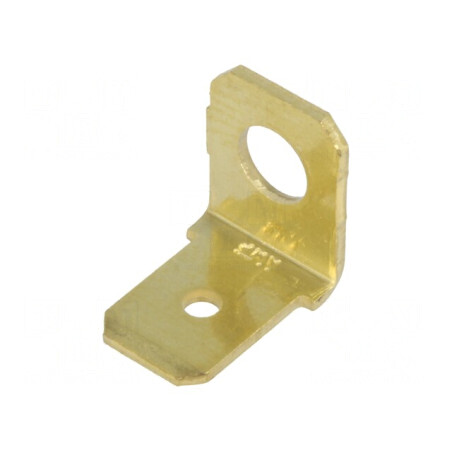 Terminal plat 6,3mm 0,8mm tată M4 alamă | Electronic-mag.ro | Componente Electronice