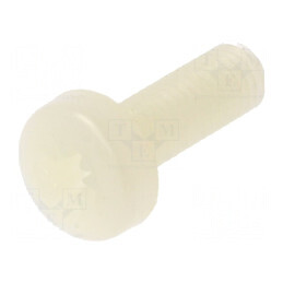 Şurub M5x16 Cap Rotund Pozidriv Poliamidă | Electronic-mag.ro | Componente Electronice