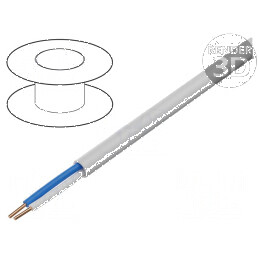 Cablu telecomunicaţii YTKSY 1x2x0,5mm sârmă Cu PVC alb | Electronic-mag.ro | Componente Electronice