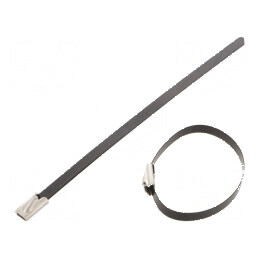 Colier de strângere din oțel inoxidabil AISI 304, 125mm x 4,6mm | Electronic-mag.ro | Componente Electronice