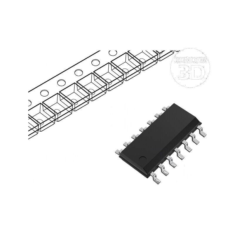 IC digital CMOS SMD SOIC14 3-18VDC -55÷125°C | Electronic-mag.ro | Componente Electronice IC digital CMOS SMD SOIC14 3-18VDC -55÷125°C | Electronic-mag.ro | Componente Electronice