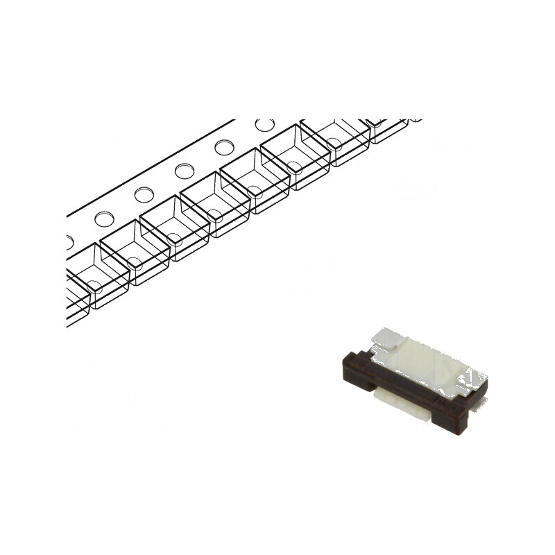 Conector FFC/FPC orizontal ZIF 4 pini SMT 50V 0,4A cositorit | Electronic-mag.ro | Componente Electronice Conector FFC/FPC orizontal ZIF 4 pini SMT 50V 0,4A cositorit | Electronic-mag.ro | Componente Electronice