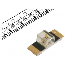 LED SMD 1305 Ambră 3.4x1.25mm 20mA 150° | Electronic-mag.ro | Componente Electronice