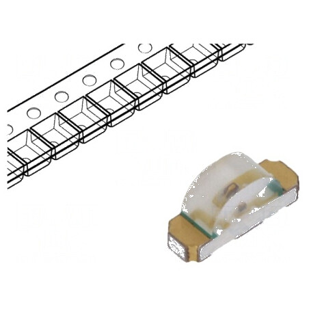 LED SMD 1206 roșie 3,2x1,5mm 20mA 626nm 130° | Electronic-mag.ro | Componente Electronice