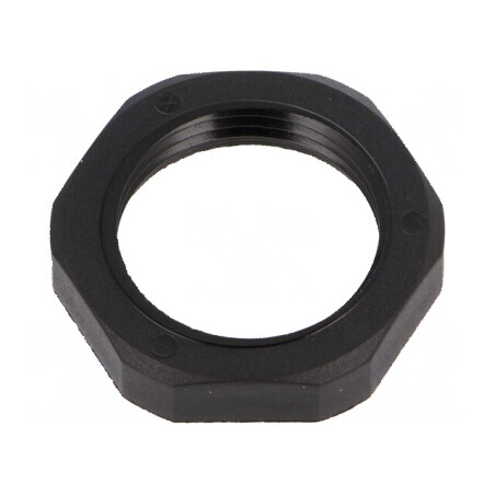 Piuliță poliamidă PG13,5 6mm Cheie 27mm neagră -40÷100°C | Electronic-mag.ro | Componente Electronice