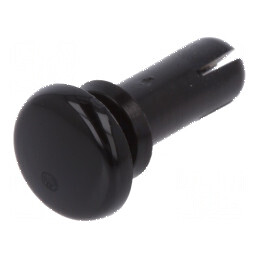 Diblu poliamidă 10mm lungime, 4.1mm diametru orificiu montare, negru | Electronic-mag.ro | Componente Electronice