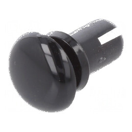 Diblu poliamidă 7,5mm negru - Diametru orificiu montare 5,1mm | Electronic-mag.ro | Componente Electronice