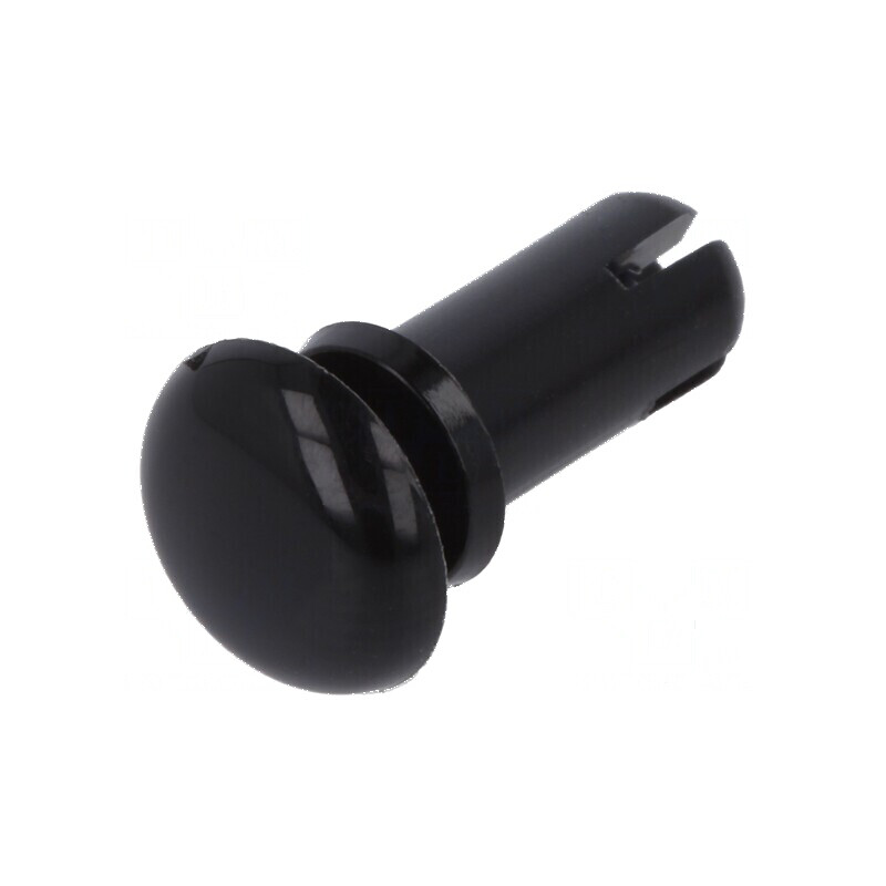 Diblu poliamidă 10,5mm negru pentru montaj 5,1mm | Electronic-mag.ro | Componente Electronice