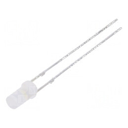 LED 3mm Alb Rece 1120-1560mcd 140° Plat | Electronic-mag.ro | Componente Electronice