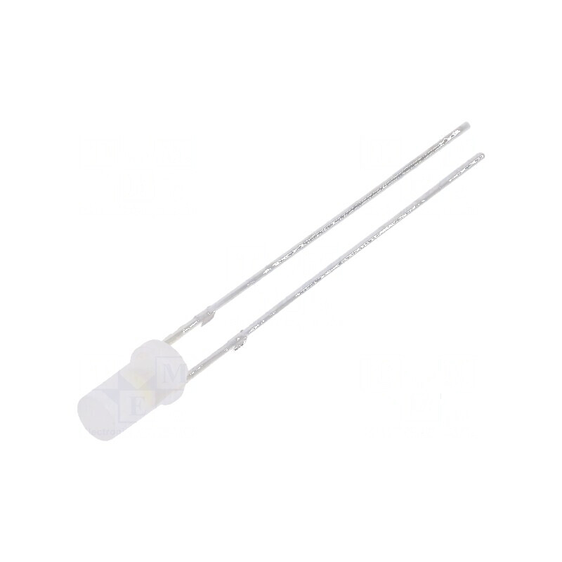 LED 3mm Alb Rece 1120-1560mcd 140° Plat | Electronic-mag.ro | Componente Electronice