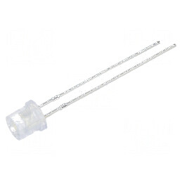 LED 5mm alb rece 2180-3000mcd 140° plat | Electronic-mag.ro | Componente Electronice