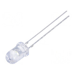 LED 5mm Alb Rece 14400-18000mcd 30° Convex | Electronic-mag.ro | Componente Electronice
