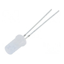 LED 5mm Alb Rece 750-1120mcd 180° Plat | Electronic-mag.ro | Componente Electronice