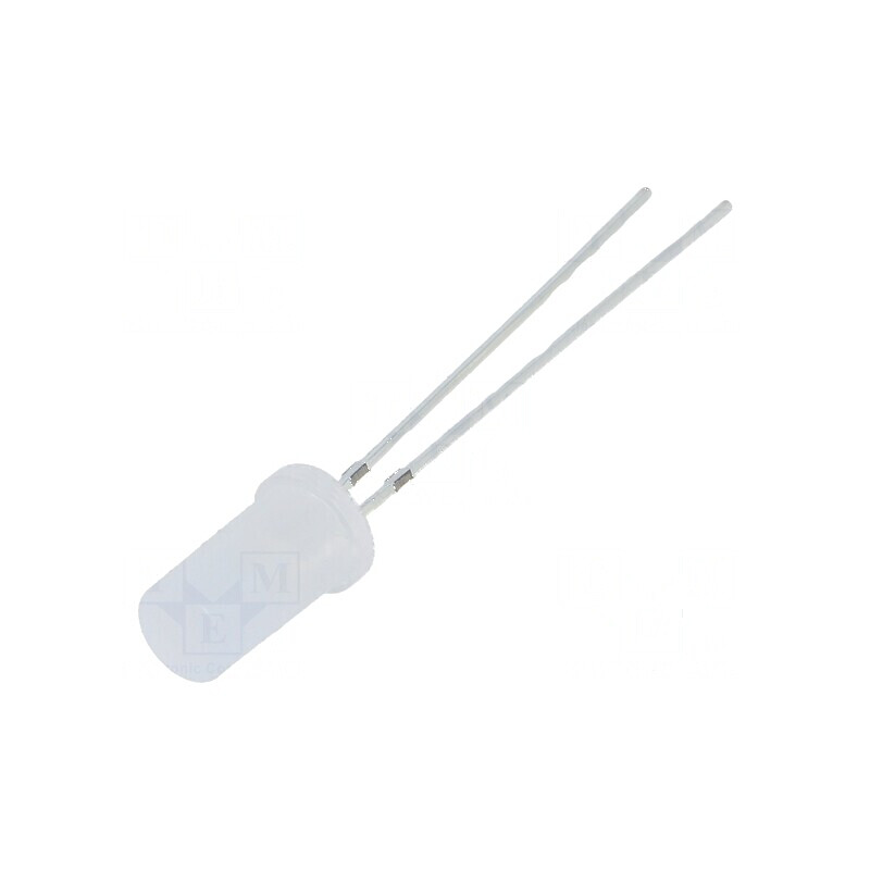 LED 5mm Alb Rece 750-1120mcd 180° Plat | Electronic-mag.ro | Componente Electronice
