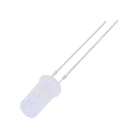LED 4,8mm alb rece 750-1120mcd 180° plat | Electronic-mag.ro | Componente Electronice