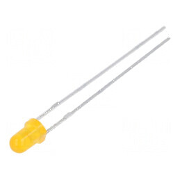 LED 3mm Portocalie 35mcd 40° Convex | Electronic-mag.ro | Componente Electronice