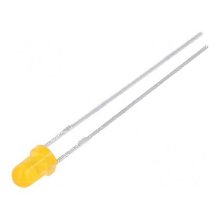 LED 3mm Portocalie 35mcd 40° Convex | Electronic-mag.ro | Componente Electronice