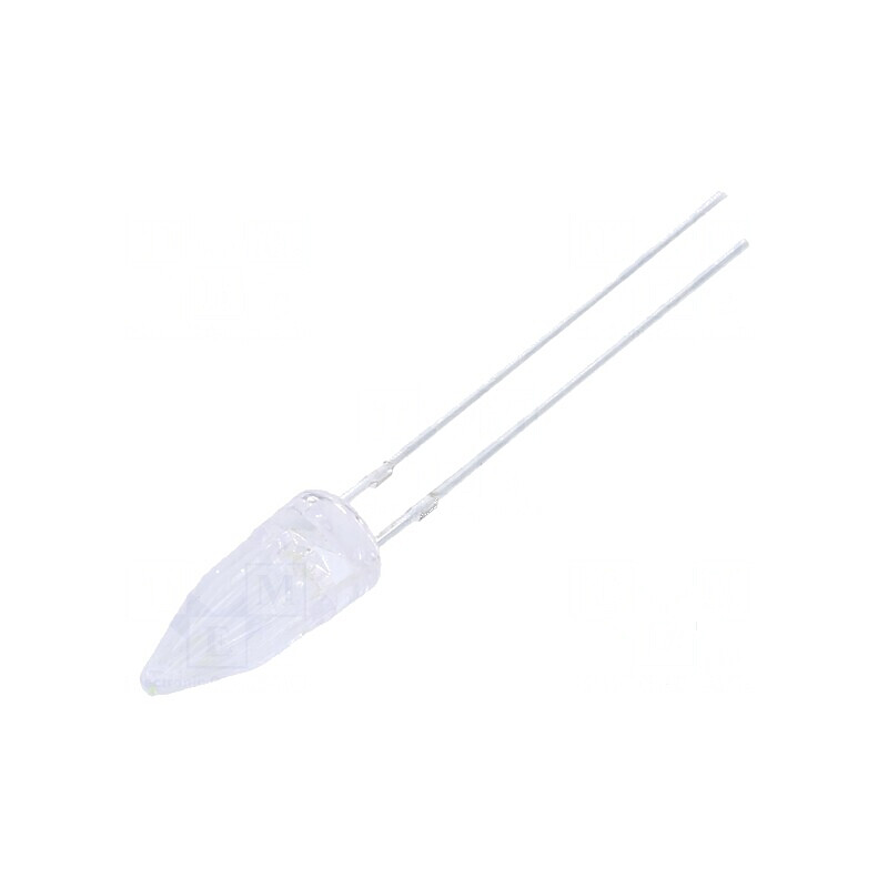 LED 5mm albastru ice blue 2180-3000mcd 100° Raster 2,54mm | Electronic-mag.ro | Componente Electronice