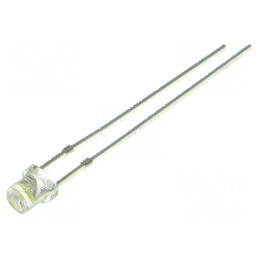 LED 3mm Alb Cald 500-750mcd 120° Concav | Electronic-mag.ro | Componente Electronice