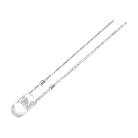 LED 3mm alb cald 5800-7000mcd 30° convex | Electronic-mag.ro | Componente Electronice
