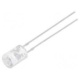 LED 5mm Alb Cald 1120-1560mcd 100° Plat | Electronic-mag.ro | Componente Electronice