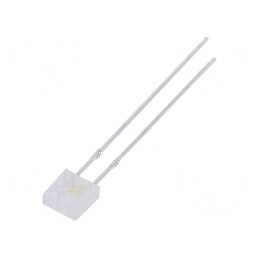 LED dreptunghiular alb cald 2x5x5mm 500-750mcd 100° 20mA | Electronic-mag.ro | Componente Electronice
