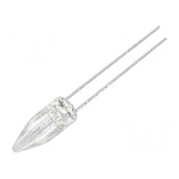 LED 5mm alb rece 1560÷3000mcd 130° Rocket | Electronic-mag.ro | Componente Electronice