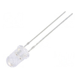 LED 5mm roșie/galbenă 15° convexă, 2 bucăți | Electronic-mag.ro | Componente Electronice