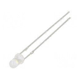 LED 3mm alb rece 10000-12000mcd 30° convex | Electronic-mag.ro | Componente Electronice