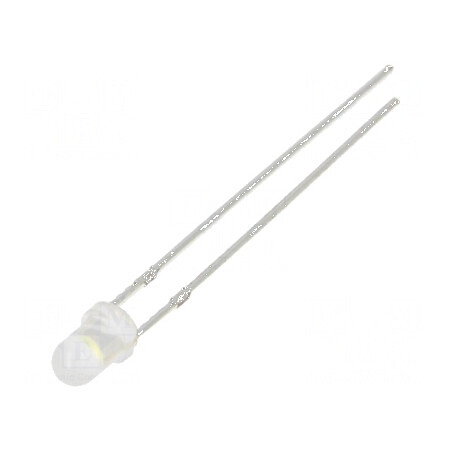LED 3mm alb rece 10000-12000mcd 30° convex | Electronic-mag.ro | Componente Electronice