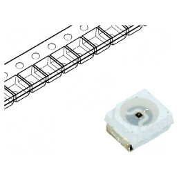 Emițător IR 3528 PLCC2 Transparent 20mW 940nm | Electronic-mag.ro | Componente Electronice