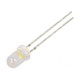 LED 5mm Alb Cald 10000÷12000mcd 15° Convex | Electronic-mag.ro | Componente Electronice